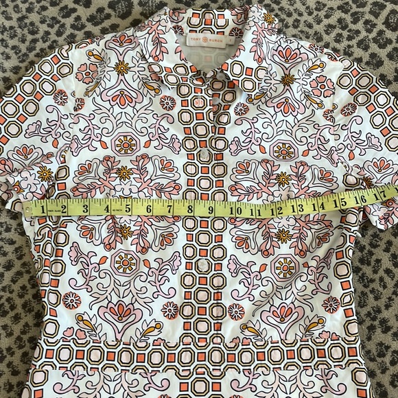 Tory Burch Short Sleeve Shirt Dress Size 2 - Picture 7 of 13